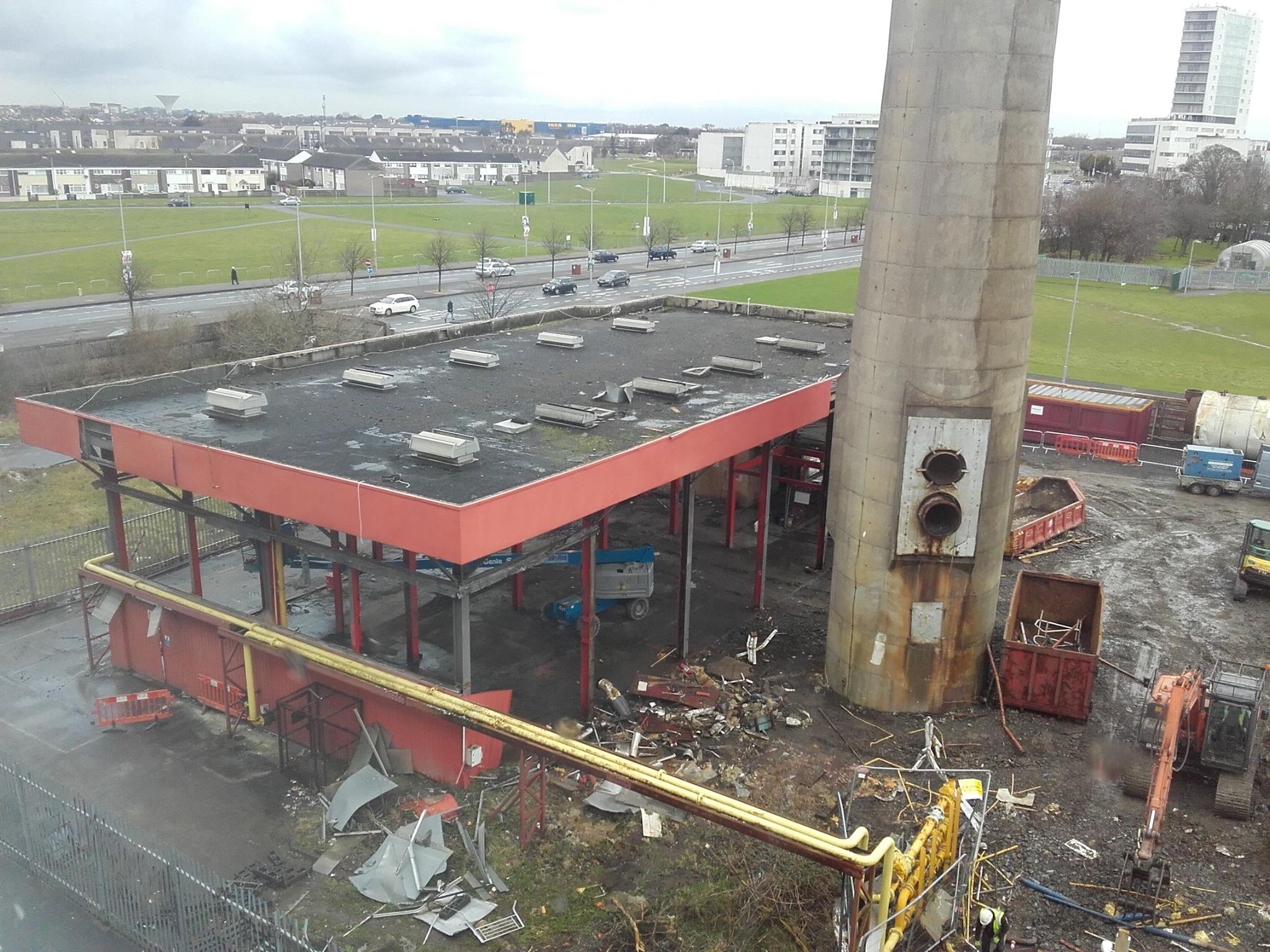 The Boiler House site as redevelopment begins.
